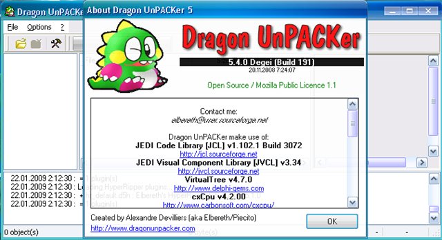 Steam Dragon UnPACKer Извлечение архивов
